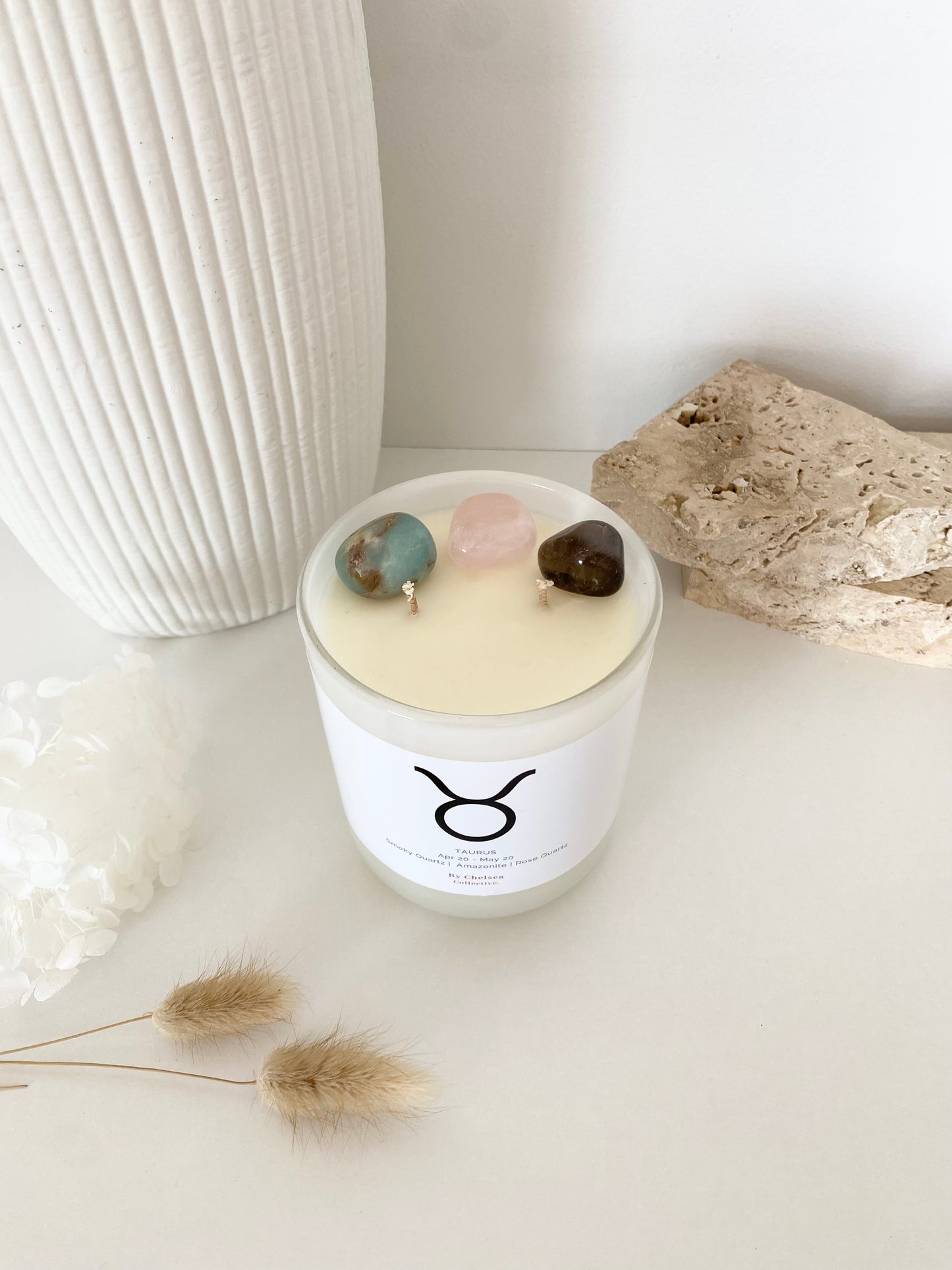 Taurus | Zodiac Crystal Candle