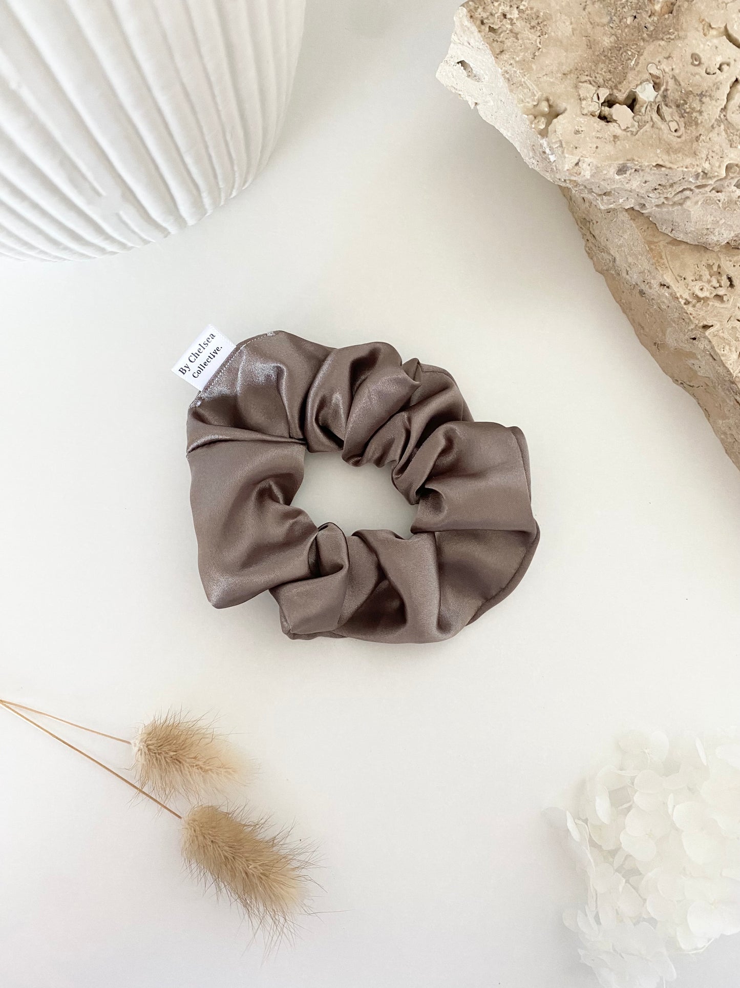Fog | Satin Scrunchie