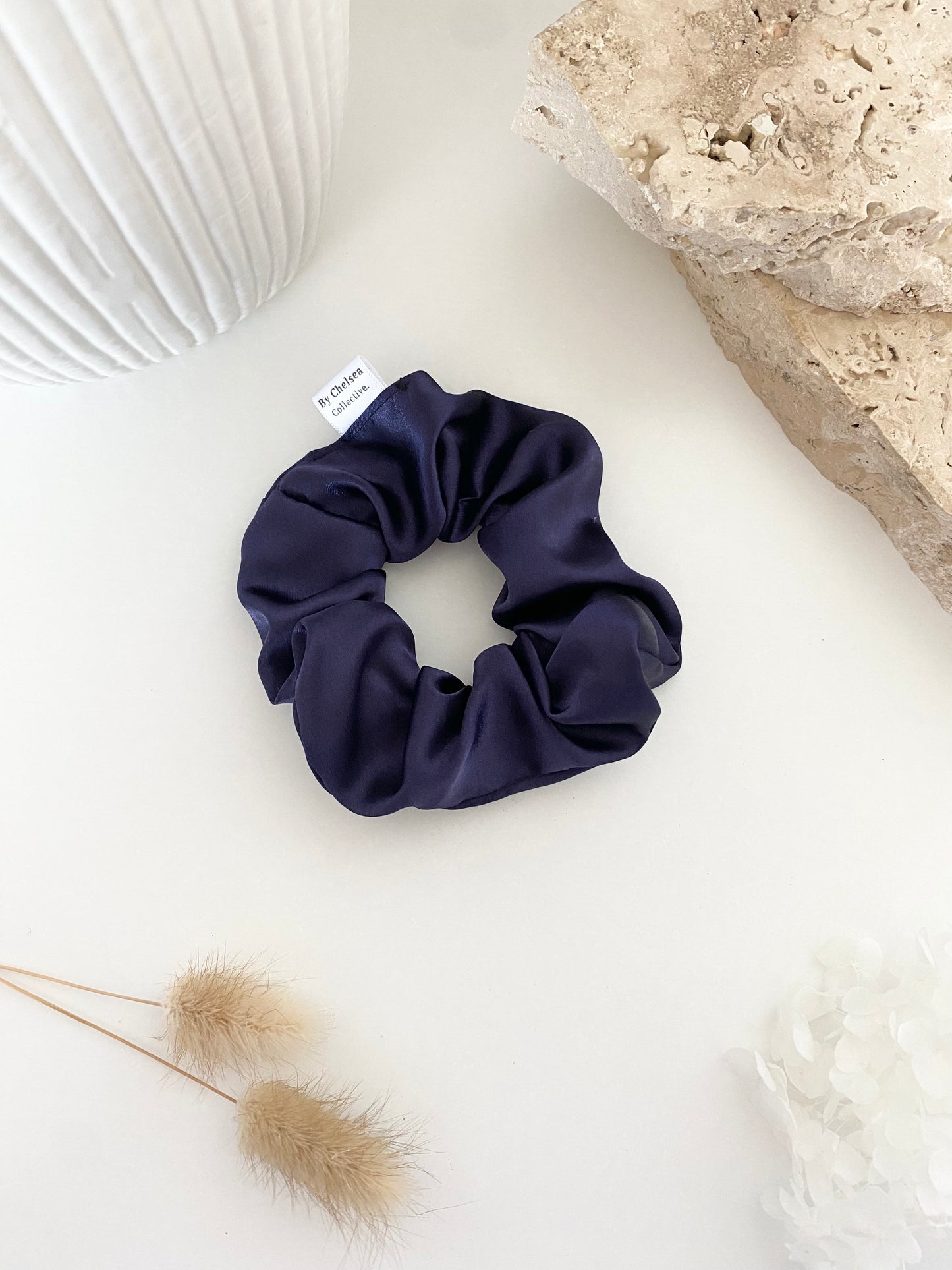 Navy | Satin Scrunchie