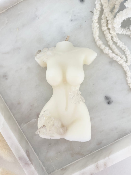 Clear Quartz | She Candle