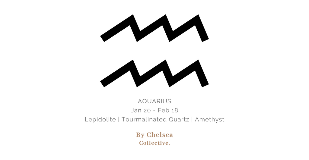 Aquarius | Zodiac Crystal Candle | 70+ Hours Burn Time