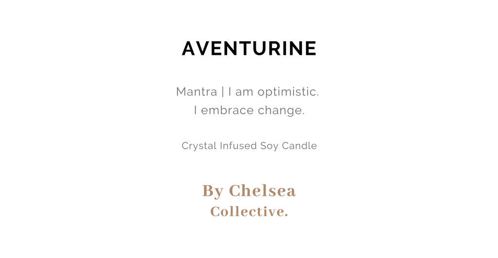 Aventurine Crystal Candle | 50+ Hours Burn Time