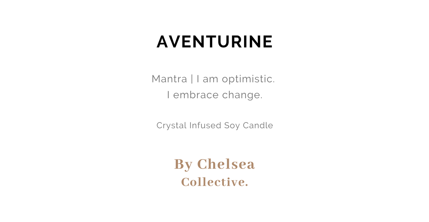 Aventurine | Crystal Candle