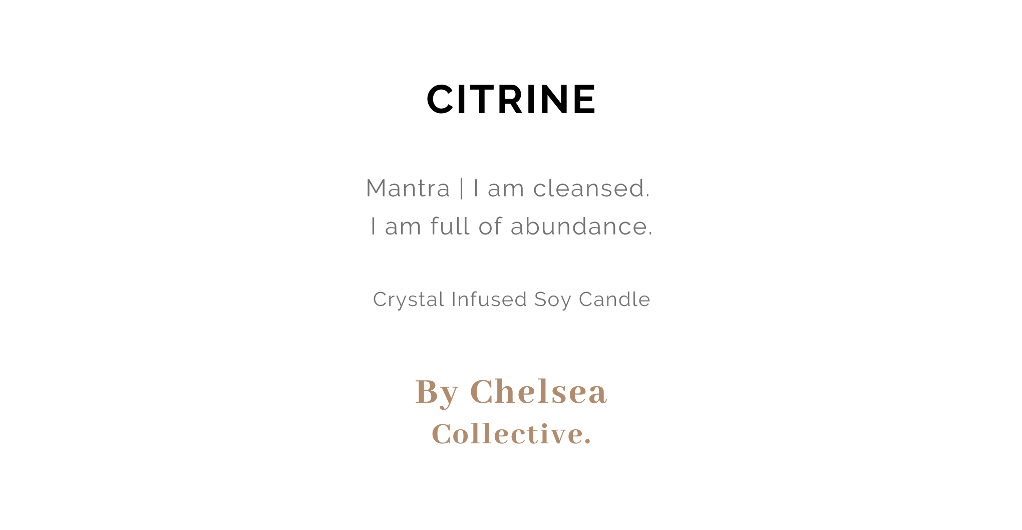 Citrine Crystal Candle | 50+ Hours Burn Time