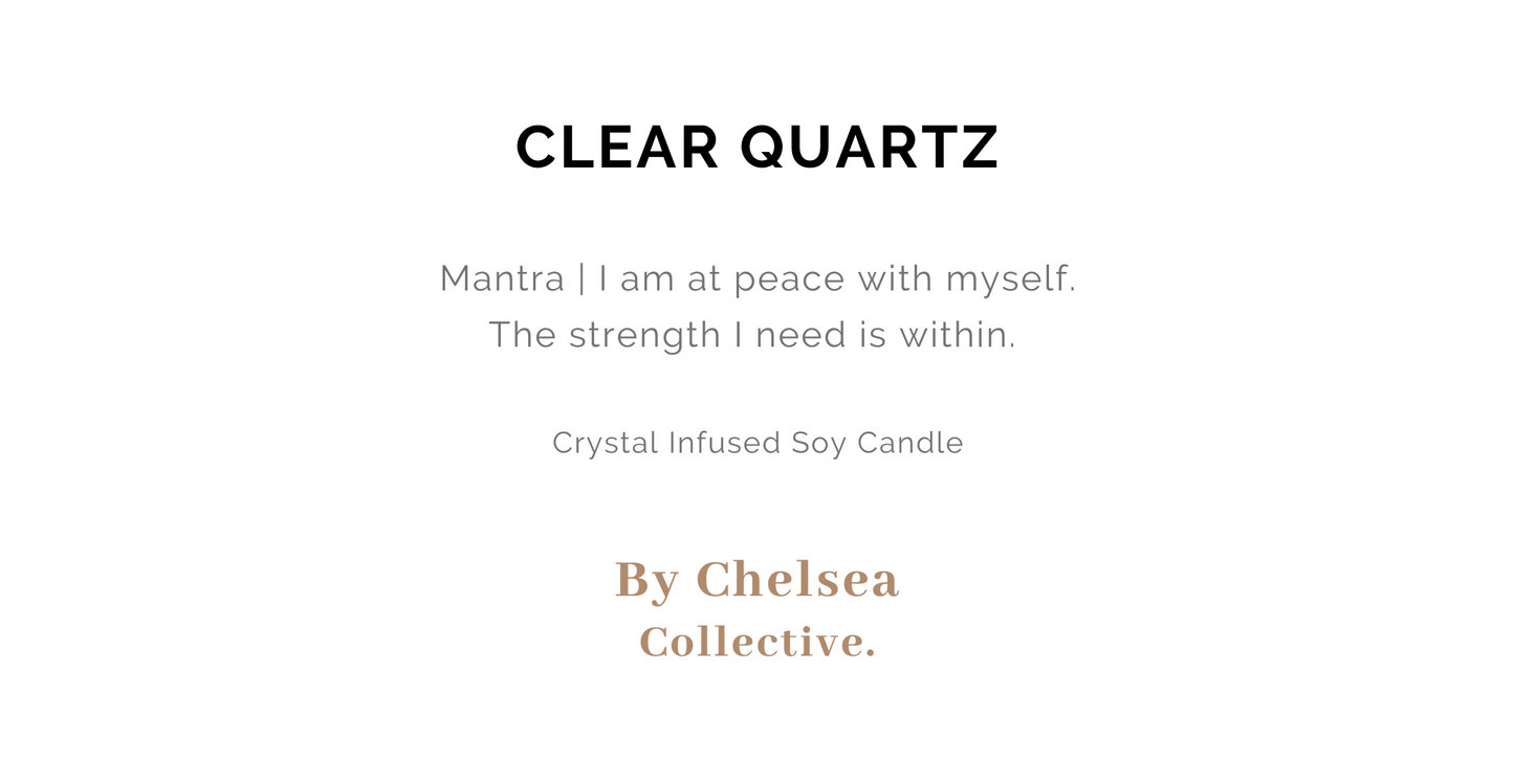 Clear Quartz | Crystal Candle