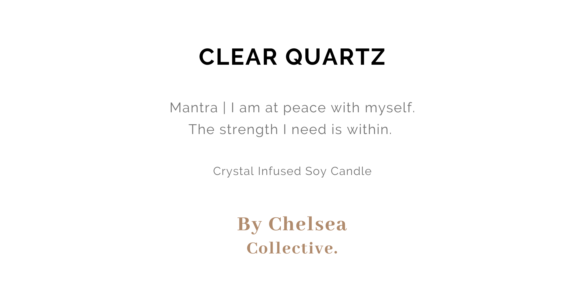 Clear Quartz Crystal Candle | 50+ Hours Burn Time