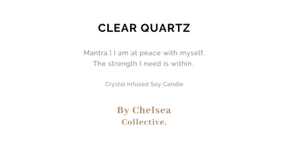 Clear Quartz | Crystal Candle