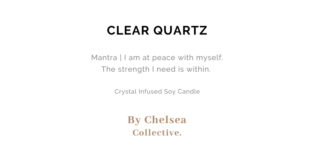 Clear Quartz Crystal Candle | 50+ Hours Burn Time