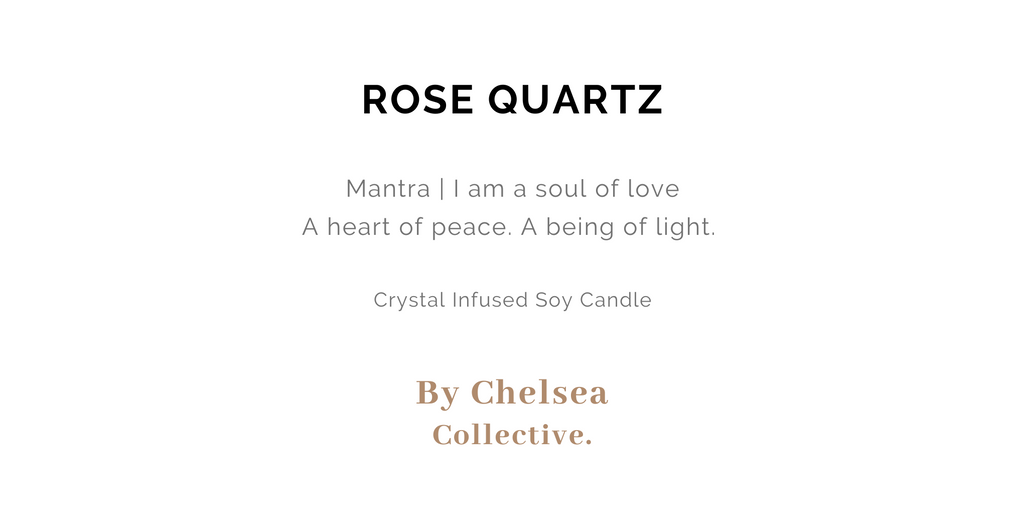 Rose Quartz Crystal Candle | 50+ Hours Burn Time