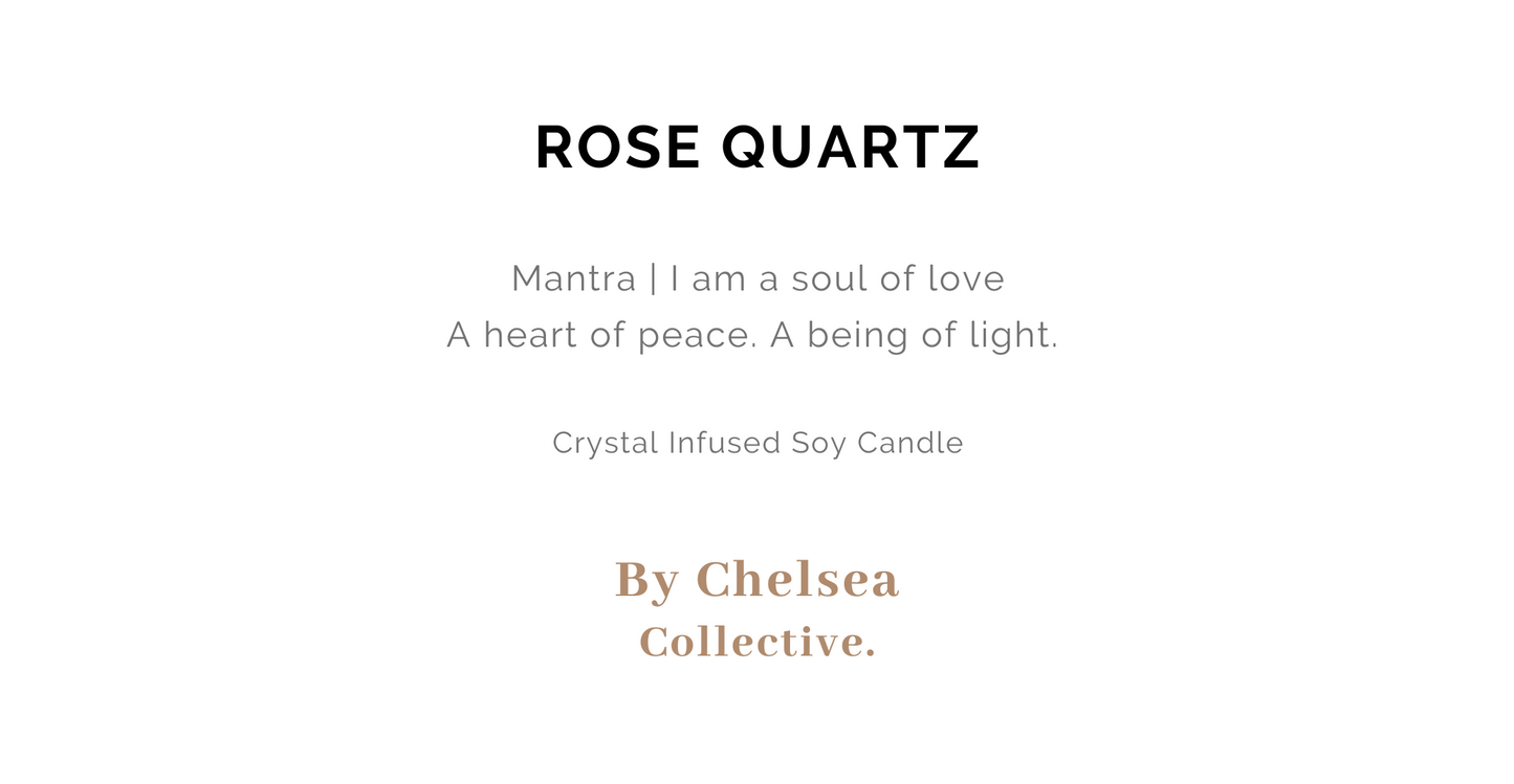 Rose Quartz | Crystal Candle