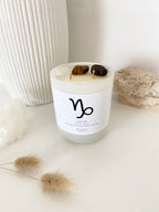 Capricorn Zodiac Crystal Candle | 70+ Hours Burn Time