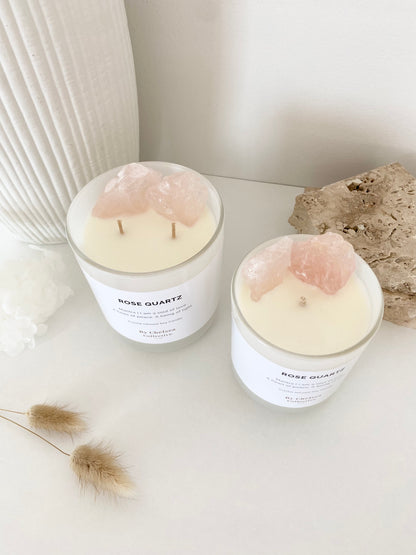 Rose Quartz | Crystal Candle