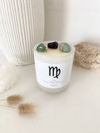 Virgo | Zodiac Crystal Candle | 70+ Hours Burn Time