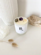 Scorpio | Zodiac Crystal Candle | 70+ Hours Burn Time