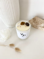 Capricorn Zodiac Crystal Candle | 70+ Hours Burn Time