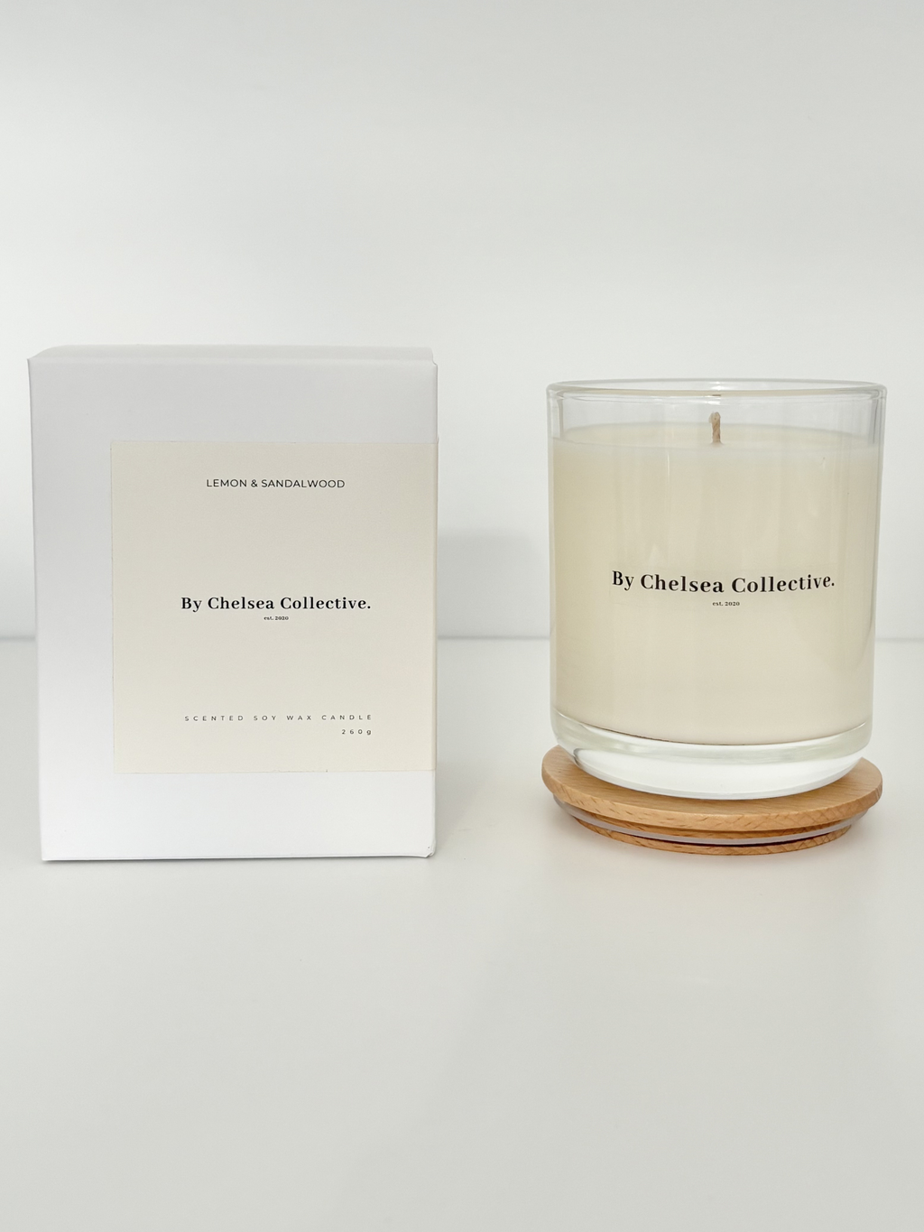 Lemon & Sandalwood Candle | 260g | 50+ Hours Burn Time