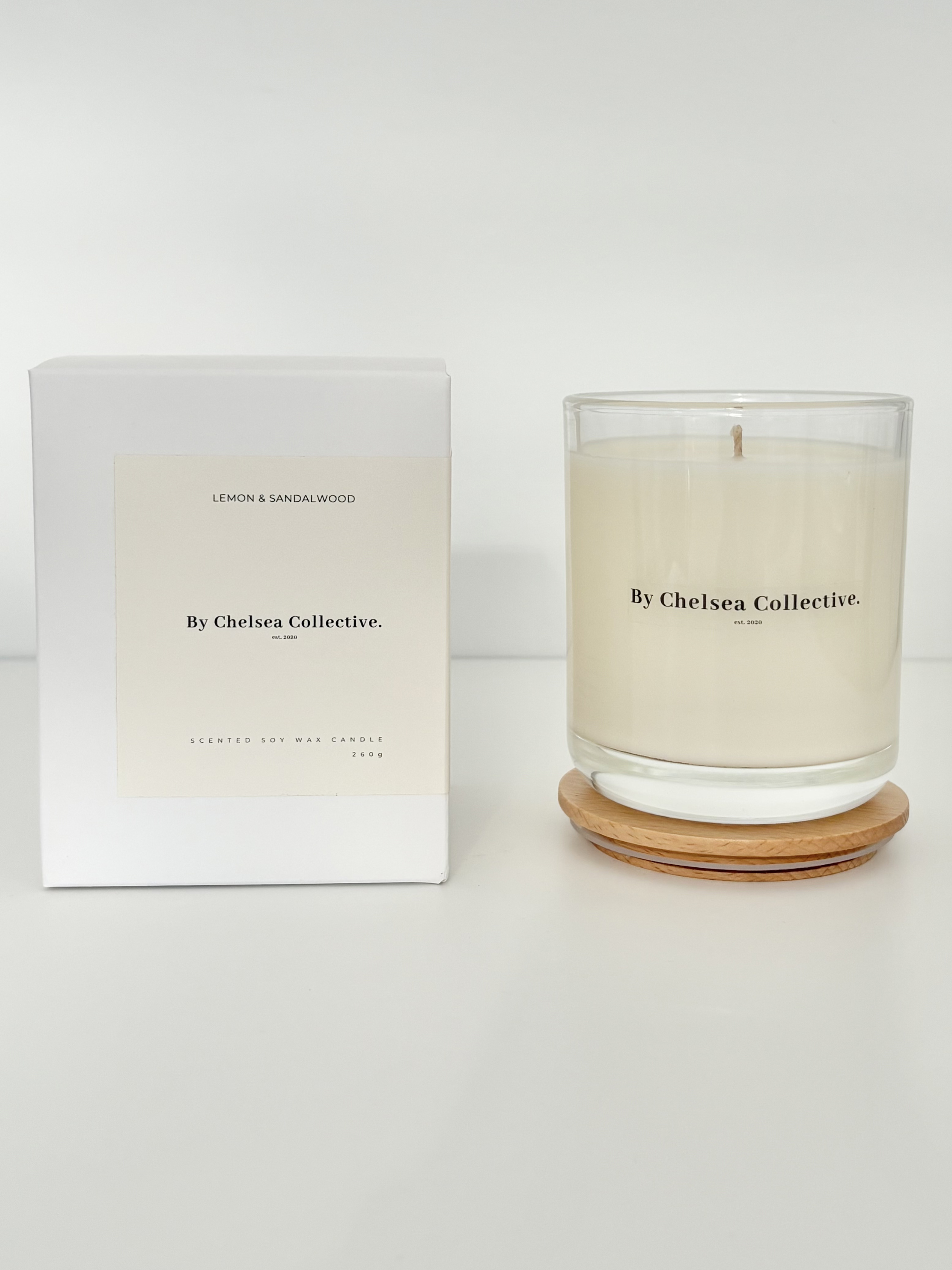 Lemon & Sandalwood Candle | 260g | 50+ Hours Burn Time