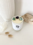Virgo | Zodiac Crystal Candle | 70+ Hours Burn Time