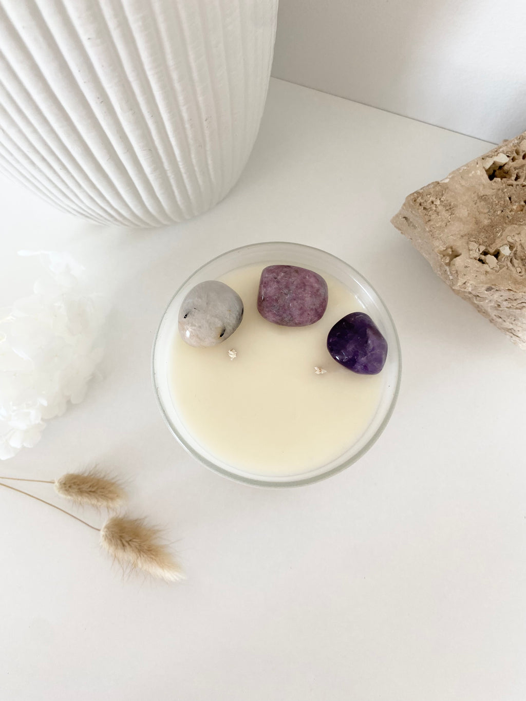 Aquarius | Zodiac Crystal Candle | 70+ Hours Burn Time