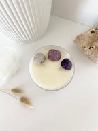 Aquarius | Zodiac Crystal Candle | 70+ Hours Burn Time