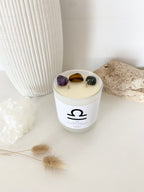 Libra | Zodiac Crystal Candle | 70+ Hours Burn Time