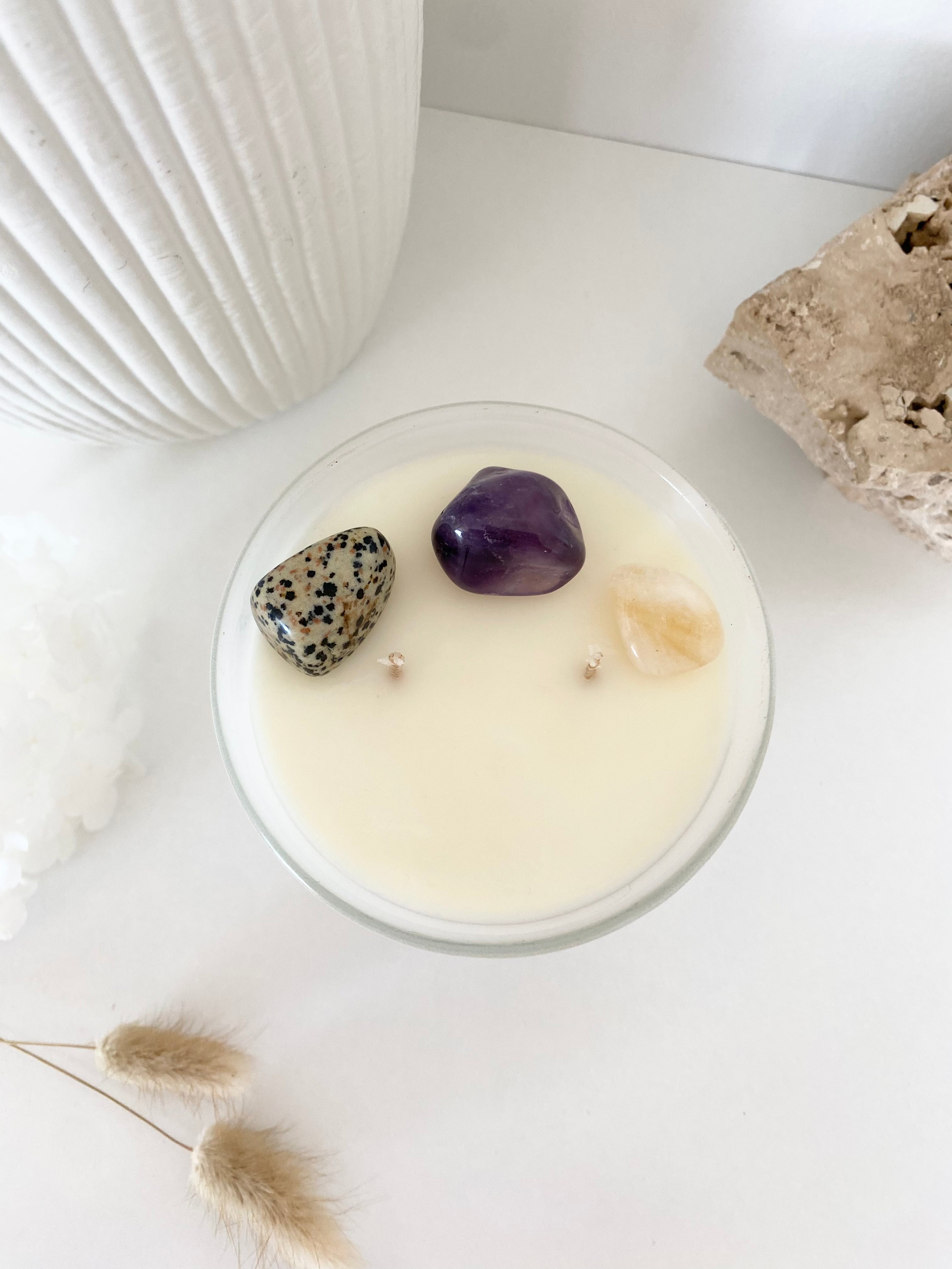 Scorpio | Zodiac Crystal Candle | 70+ Hours Burn Time