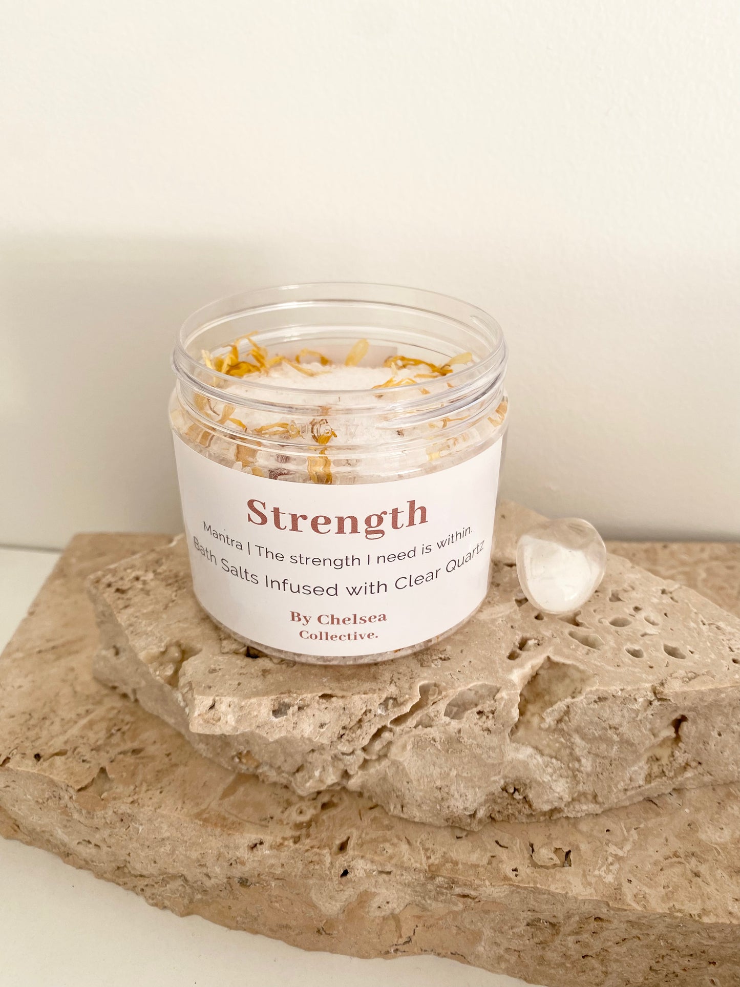 Strength | Bath Soak with Clear Quartz