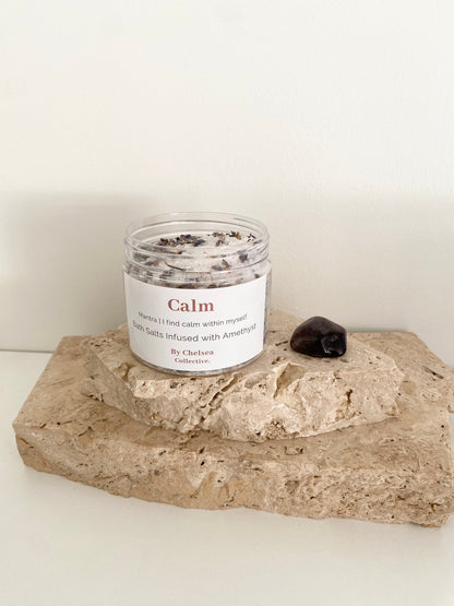 Calm | Bath Soak with Amethyst