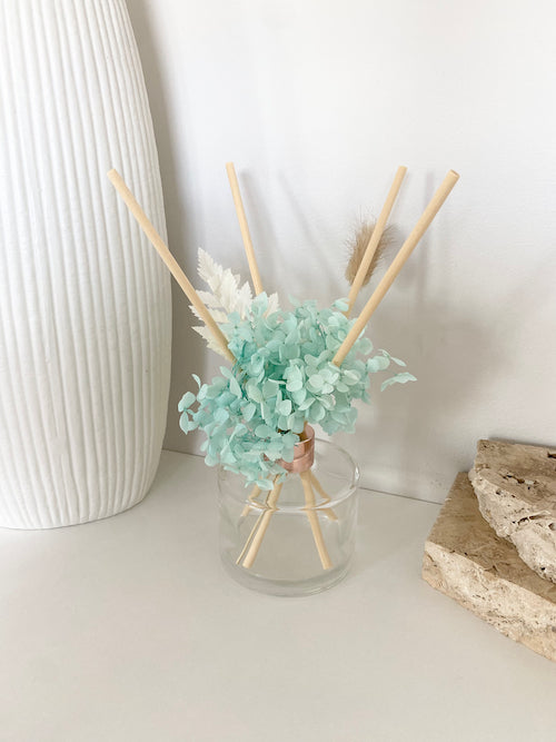 Teal | Floral Reed Diffuser – By Chelsea Collective.