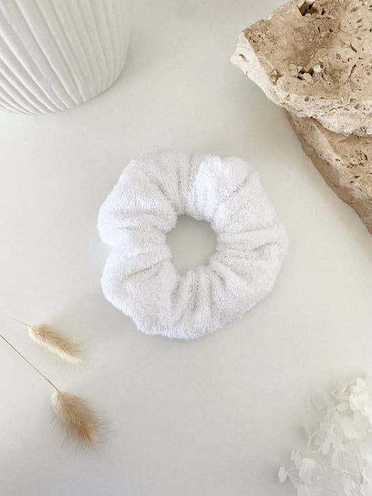 White | Towel Scrunchie