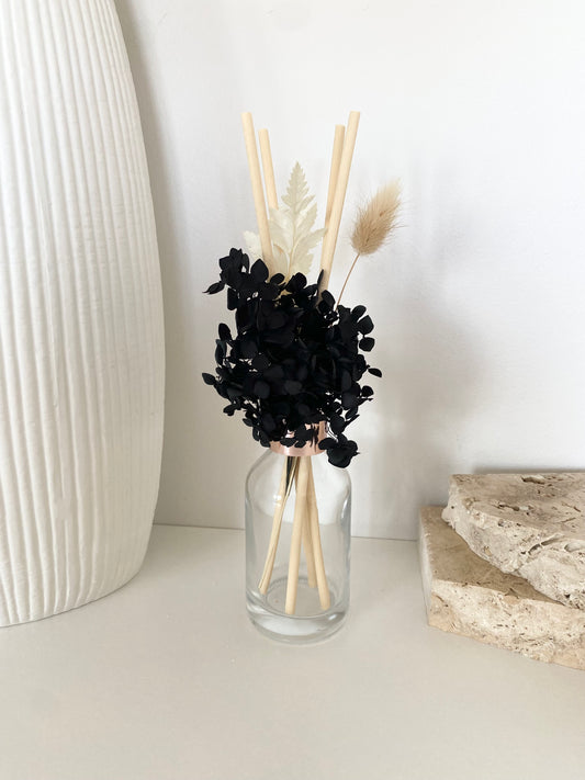 Black | Floral Reed Diffuser Tall
