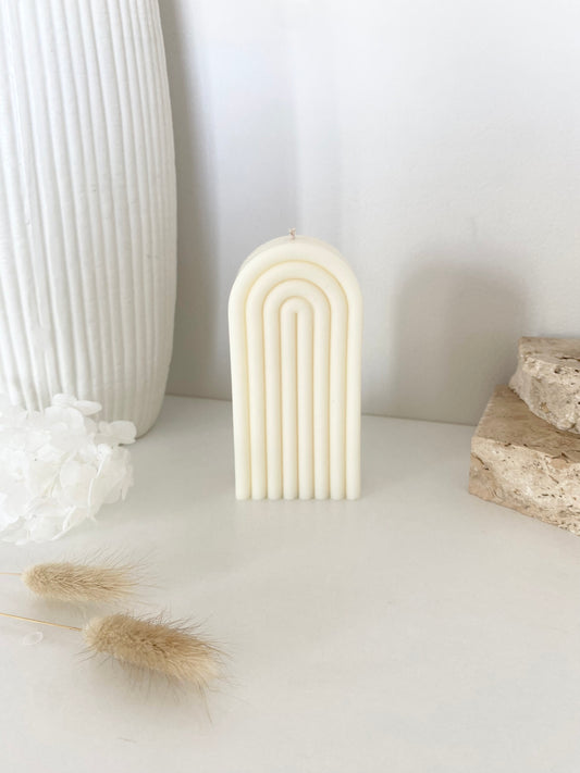 Ribbed Arch Candle | Tall